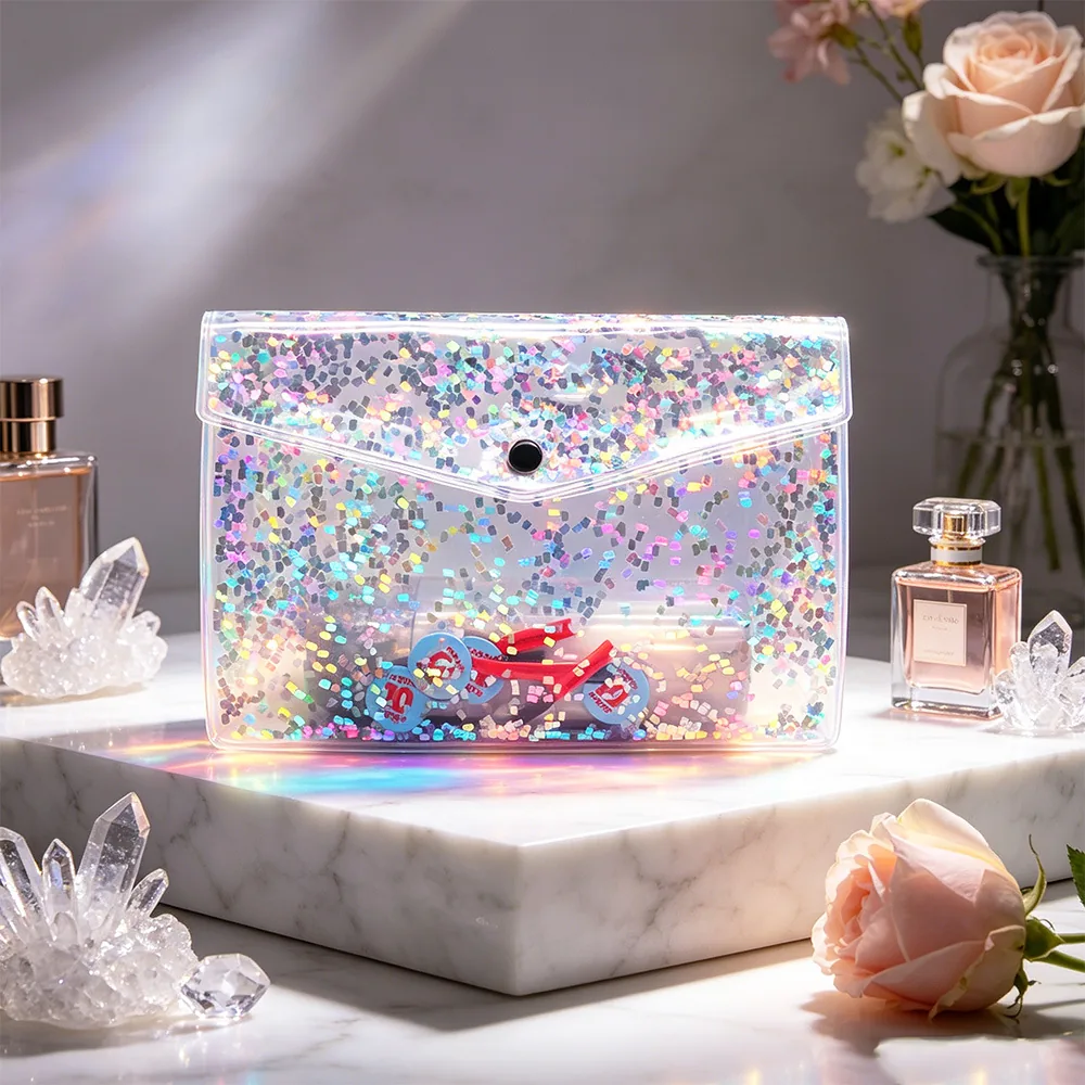 Glitter PVC Cosmetic Bag